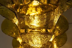 Pamono LT 320 Cactus Floor Lamp in Yellow Murano Glass by Carlo Nason for Mazzega, Italy, 1960s