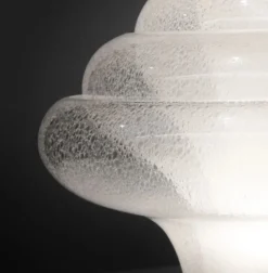 Clearance Pamono LT 305 Lotus Table Lamp in Murano Glass by Carlo Nason for AV Mazzega, Italy, 1960s