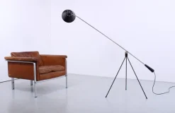 Clearance Pamono Magneto Grasshopper Floor Lamp by H. Fillekes for Artiforte, 1950s