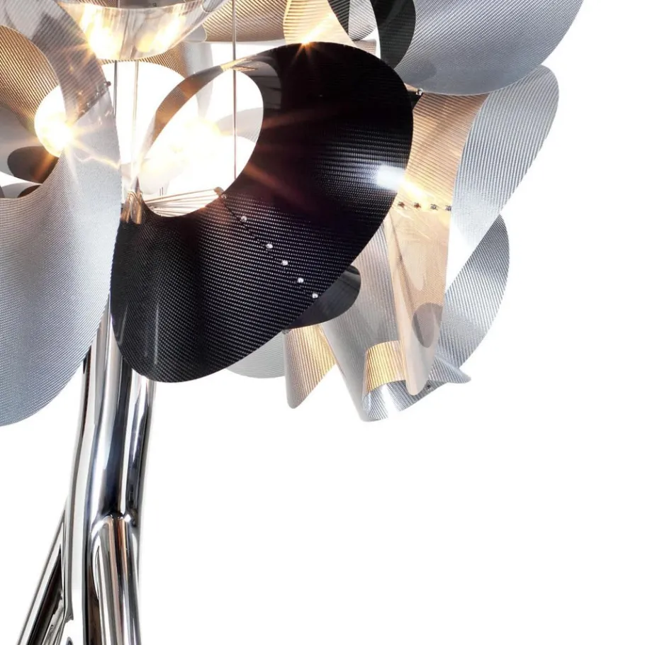 Best Pamono Mangrovia EM Floor Lamp in Galvanized Gold Aluminum by Barberini & Gunnell