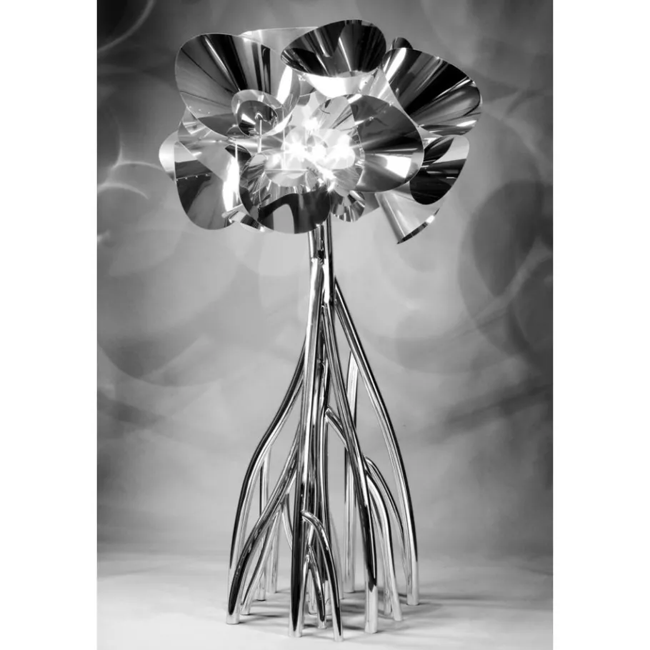 Best Pamono Mangrovia EM Floor Lamp in Galvanized Gold Aluminum by Barberini & Gunnell