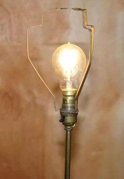 Best Pamono Marble & Brass Floor Standing Lamp with Cherub Puttis Angel, 1920s