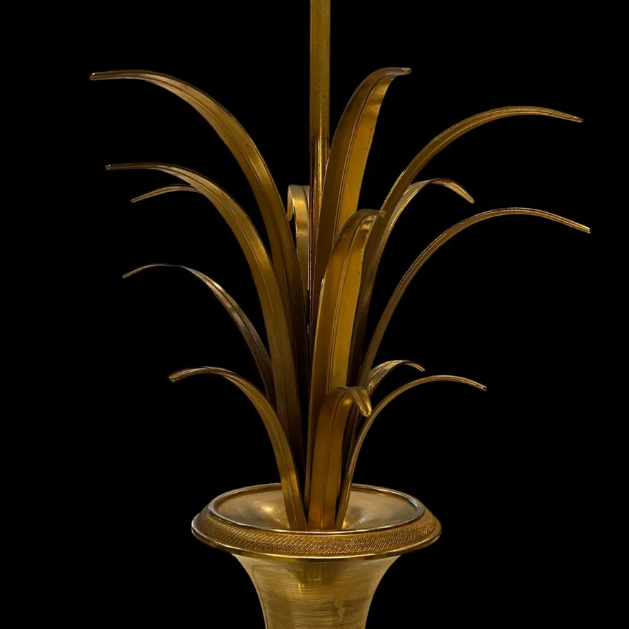 Clearance Pamono Medici Cup Gold Lamp from Maison Charles, 1950s
