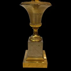 Clearance Pamono Medici Cup Gold Lamp from Maison Charles, 1950s