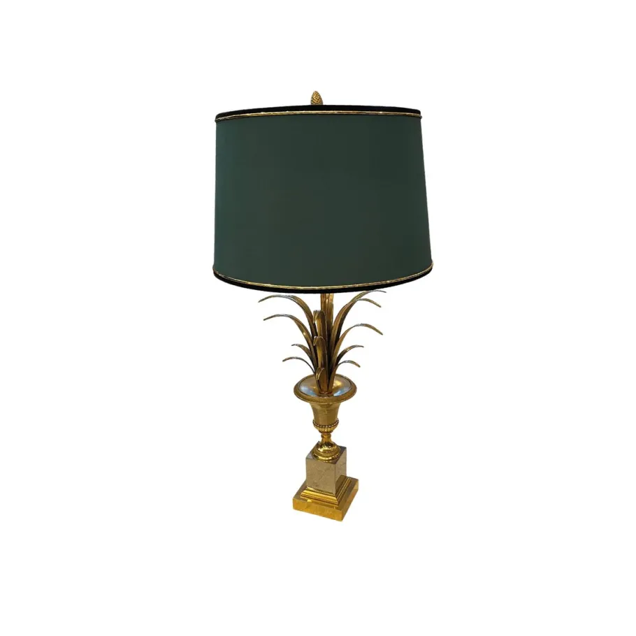 Clearance Pamono Medici Cup Gold Lamp from Maison Charles, 1950s