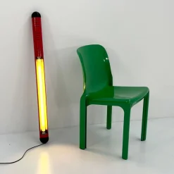 New Pamono Medium Red Neon Tube Light from Fosnova, 1980s