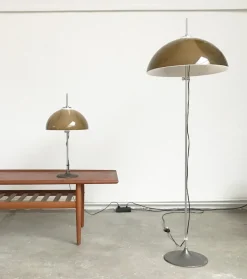 Discount Pamono Metal & Plastic Floor Lamp by Gino Sarfatti for Gepo, 1970s