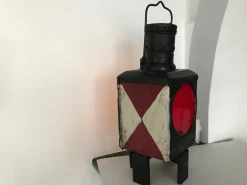 Sale Pamono Metal Railway Lantern Candle Lamp, 1920s