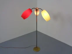 Sale Pamono Mid-Century Adjustable Floor Lamp with Three Lanterns, 1950s