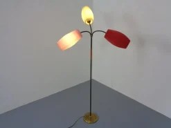 Sale Pamono Mid-Century Adjustable Floor Lamp with Three Lanterns, 1950s