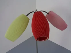 Sale Pamono Mid-Century Adjustable Floor Lamp with Three Lanterns, 1950s