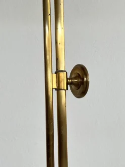 Online Pamono Mid-Century Adjustable Solid Brass Floor Lamp by Florian Schulz, 1970s