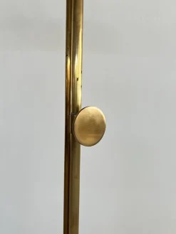 Online Pamono Mid-Century Adjustable Solid Brass Floor Lamp by Florian Schulz, 1970s