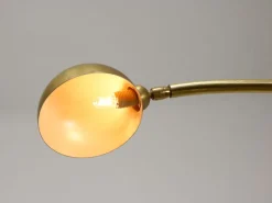 Pamono Mid-Century Arched Floor Lamp in Brass