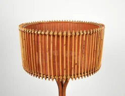 Hot Pamono Mid-Century Bamboo and Rattan Floor Lamp, Italy, 1960s