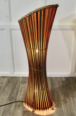 Hot Pamono Mid-Century Bamboo Floor Lamp, 1960s