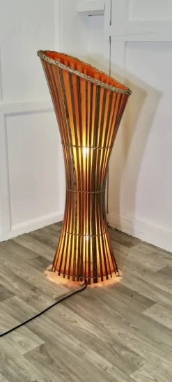 Hot Pamono Mid-Century Bamboo Floor Lamp, 1960s