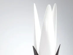 Online Pamono Mid-Century Brass & Lacquer Floor Lamps by Roger Rougier for Maison Rougier, 1970s, Set of 2