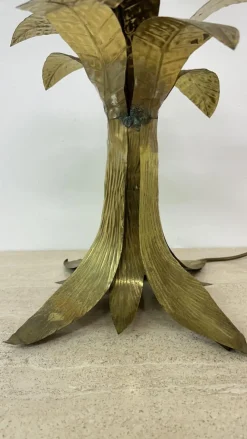 Pamono Mid-Century Brass Floor Lamp with Alabaster Grapes, 1950s