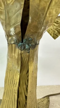 Pamono Mid-Century Brass Floor Lamp with Alabaster Grapes, 1950s