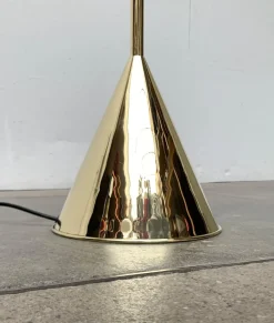 Best Pamono Mid-Century Brass Floor Lamp by Jacques Adnet for Valenti, Spain, 1960s