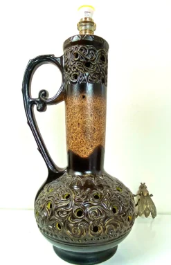 Discount Pamono Mid-Century Ceramic Floor Lamp from Fat Lava, Germany, 1970s