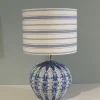 Clearance Pamono Mid-Century Ceramic Table Lamp with Custom-Made Lampshade, 1960s