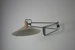 Best Pamono Mid-Century Chrome Swing Arm Wall Lamp, France, 1950s