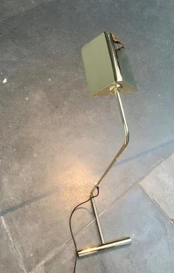 Pamono Mid-Century Counterweight Brass Floor Lamp, 1960s