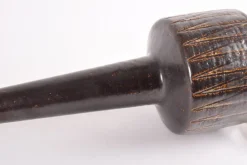 Best Pamono Mid-Century Danish Brown Glazed and Striped Ceramic Table Lamp from Palshus, 1960s