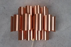 Best Pamono Mid-Century Danish Copper Wall Lamp by Werner Schou
