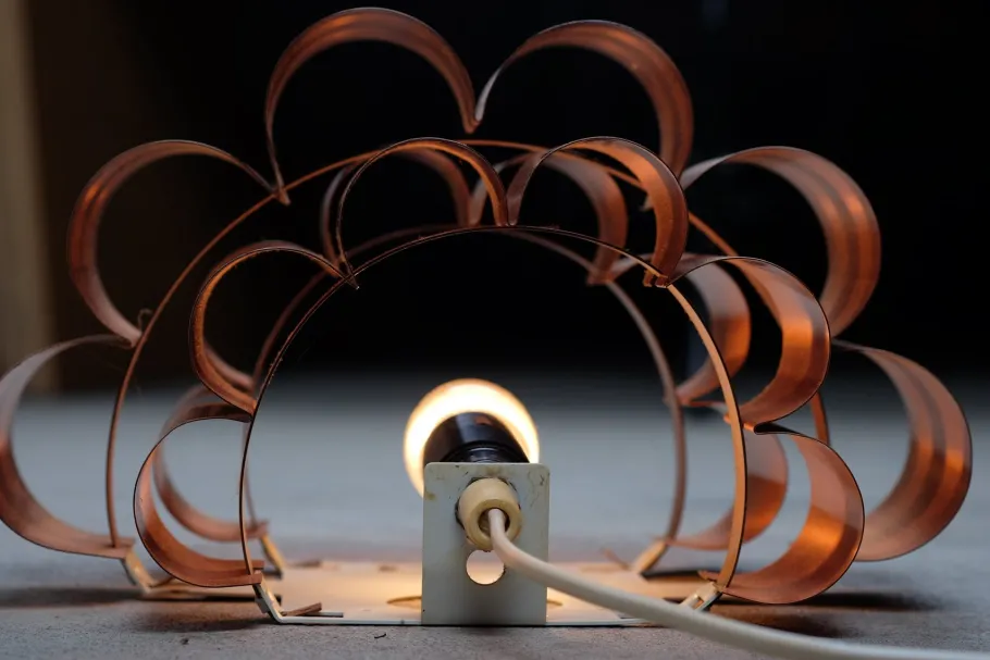 Best Pamono Mid-Century Danish Copper Wall Lamp by Werner Schou