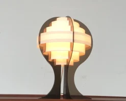 Clearance Pamono Mid-Century Danish Plastic Table Lamp by Flemming Brylle & Preben Jacobsen