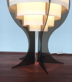Clearance Pamono Mid-Century Danish Plastic Table Lamp by Flemming Brylle & Preben Jacobsen