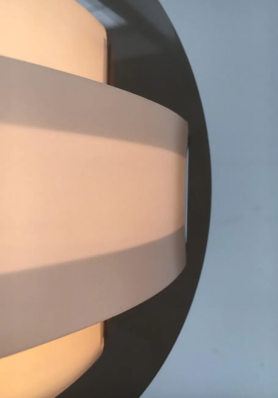 Clearance Pamono Mid-Century Danish Plastic Table Lamp by Flemming Brylle & Preben Jacobsen