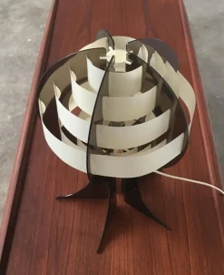 Clearance Pamono Mid-Century Danish Plastic Table Lamp by Flemming Brylle & Preben Jacobsen