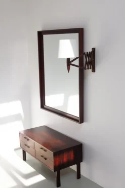 Best Pamono Mid-Century Danish Rosewood Scissor Wall Lamp, 1960s