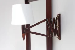 Best Pamono Mid-Century Danish Rosewood Scissor Wall Lamp, 1960s