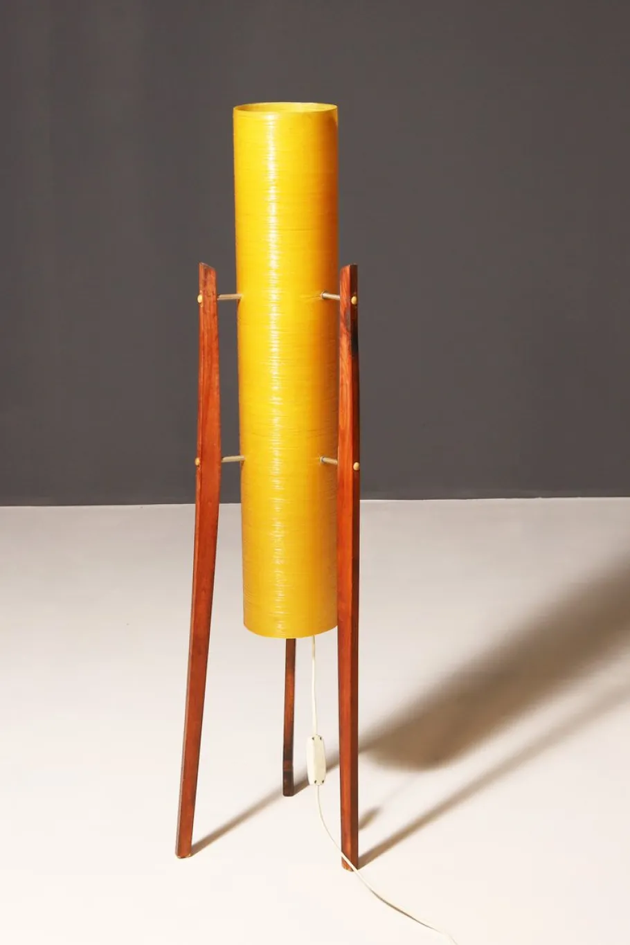 Online Pamono Mid-Century Fibreglass Rocket Floor Lamp, Czechoslovakia, 1960s
