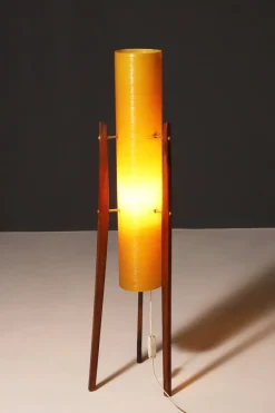 Online Pamono Mid-Century Fibreglass Rocket Floor Lamp, Czechoslovakia, 1960s