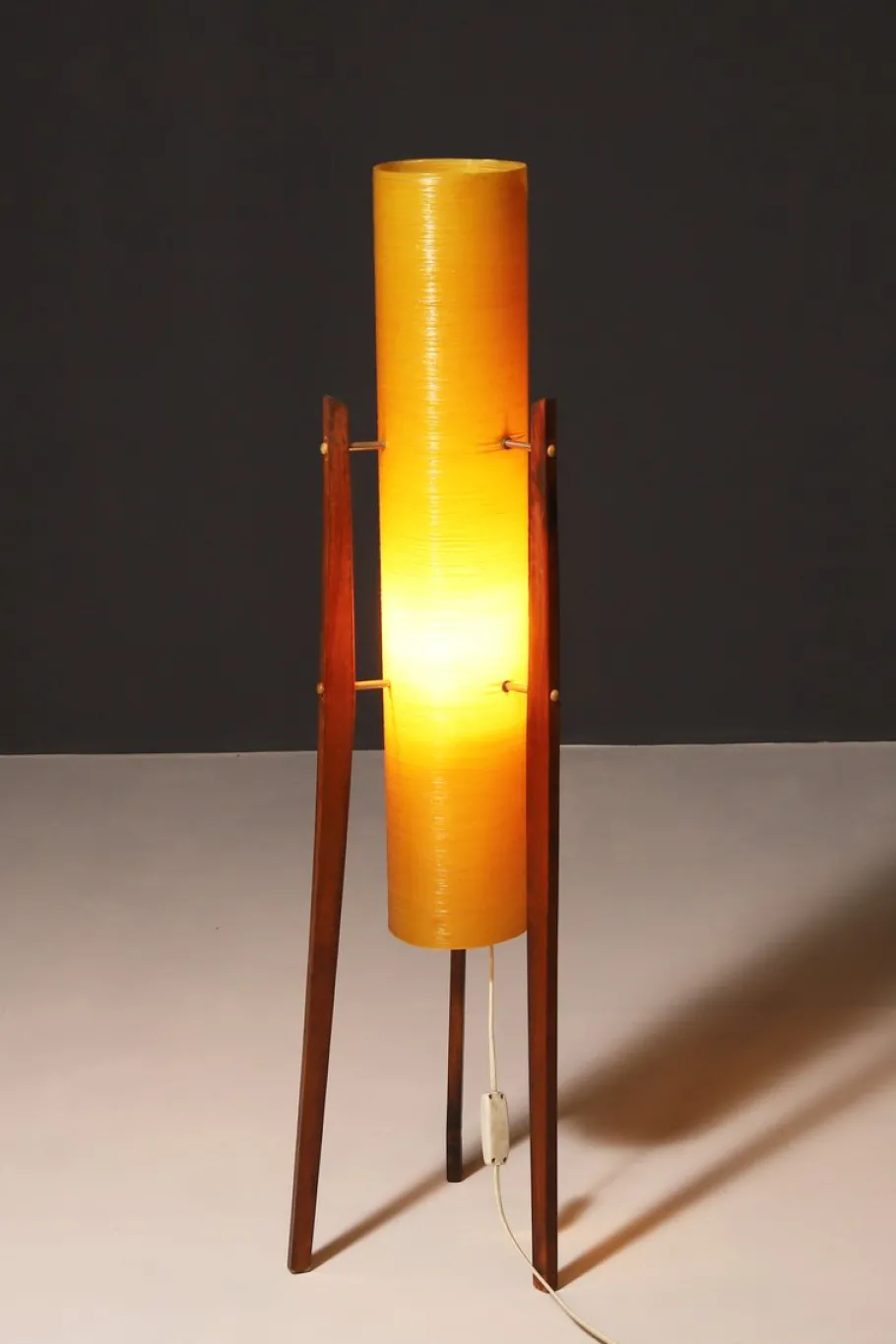 Online Pamono Mid-Century Fibreglass Rocket Floor Lamp, Czechoslovakia, 1960s