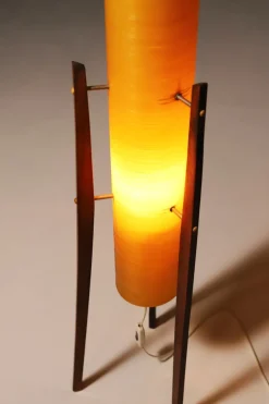 Online Pamono Mid-Century Fibreglass Rocket Floor Lamp, Czechoslovakia, 1960s