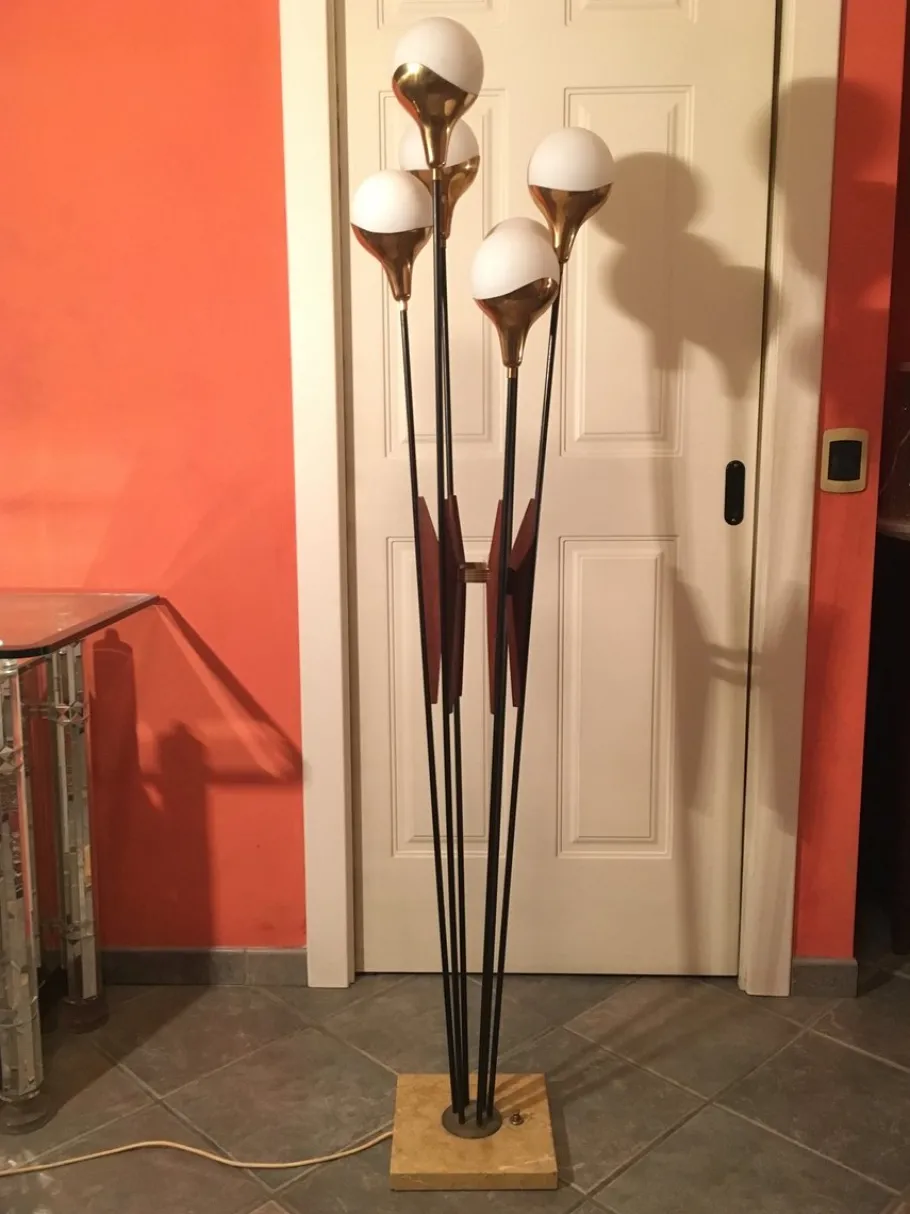 Pamono Mid-Century Floor Lamp from Stilnovo