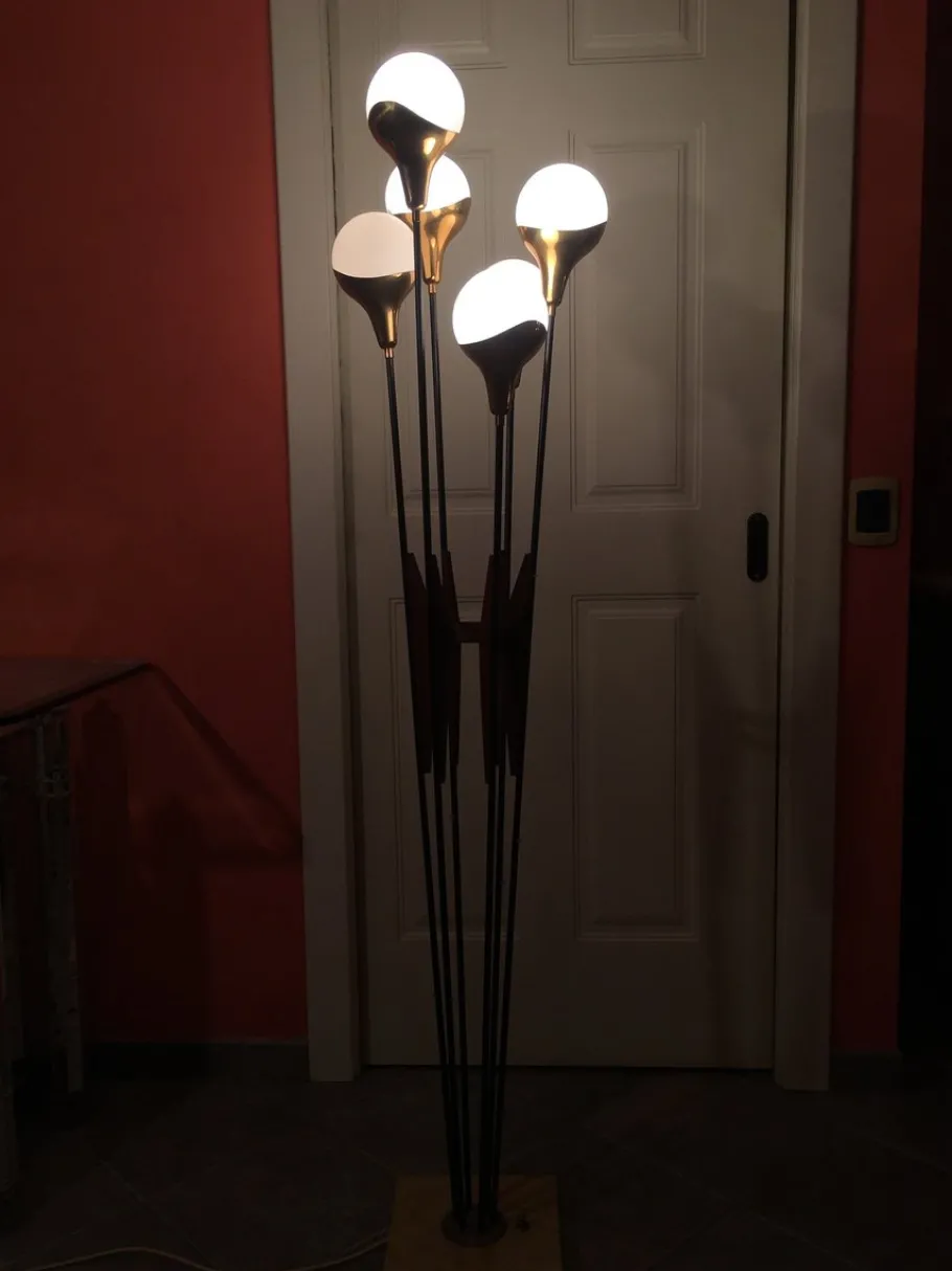 Pamono Mid-Century Floor Lamp from Stilnovo