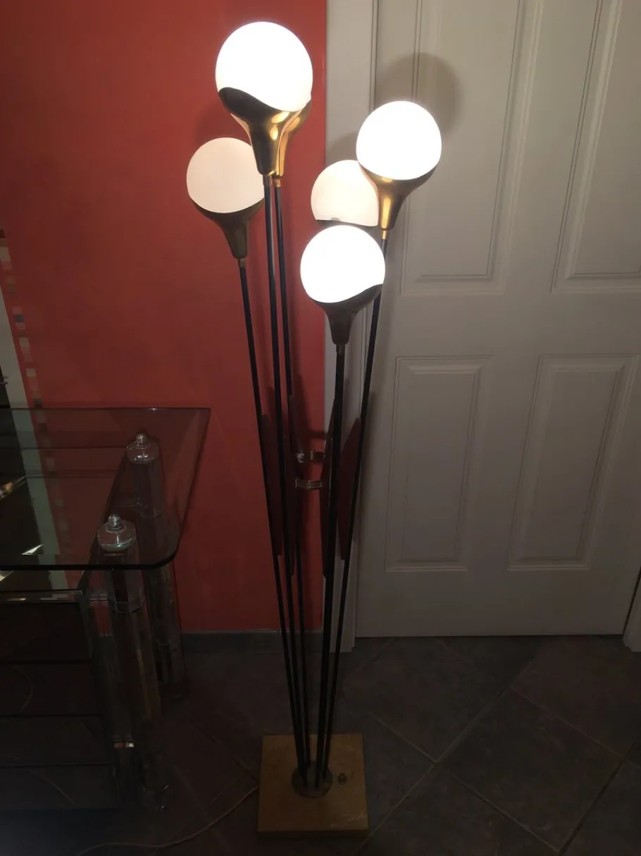 Pamono Mid-Century Floor Lamp from Stilnovo