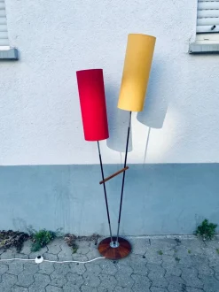 Pamono Mid-Century Floor Lamp with Two Fluorescent Spots from Richard Essig, 1960s