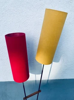 Pamono Mid-Century Floor Lamp with Two Fluorescent Spots from Richard Essig, 1960s