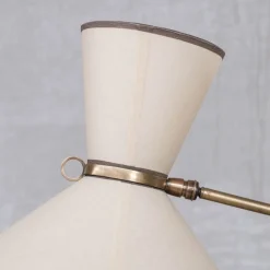 Best Pamono Mid-Century French Brass Floor Lamp by Robert Mathieu, 1950s