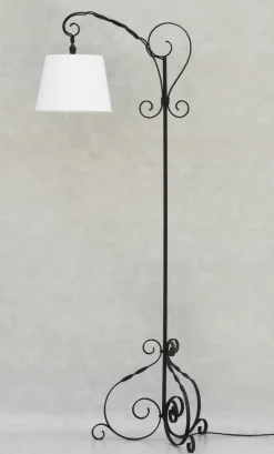 Pamono Mid-Century French Wrought Iron Floor Lamp, 1950s