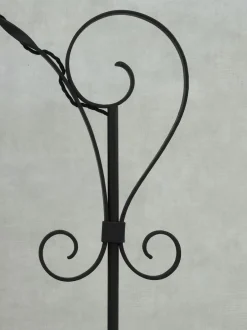 Pamono Mid-Century French Wrought Iron Floor Lamp, 1950s